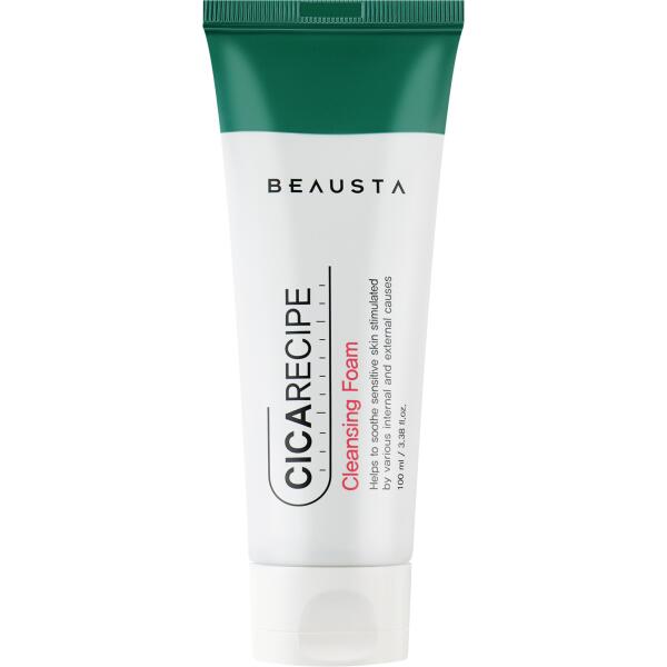 BEAUSTA Cicarecipe Cleansing Foam - zklidňující čistící pěna s pupečníkem asijským, 100ml