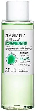APLB AHA BHA PHA Centella Facial Toner - exfoliační pleťový toner, 160ml