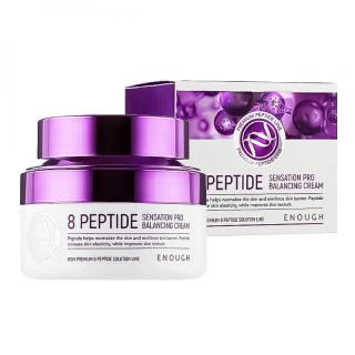 ENOUGH 8 Peptide Sensation Pro Balancing Cream - anti-aging pleťový krém s peptidy, 50ml